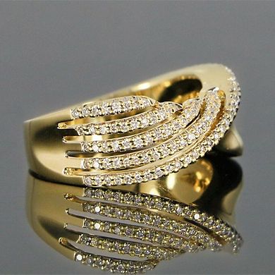 Women Twisted Micro-Pave Cubic Zirconia Band Ring