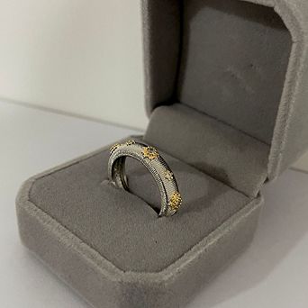 Women's Open Adjustable Ring with Cubic Zirconia Stones