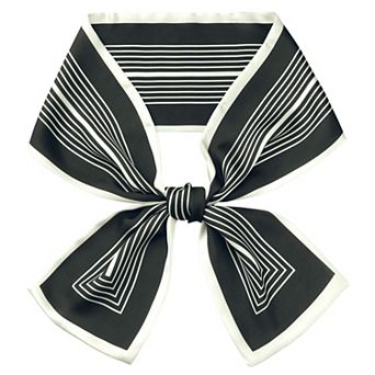 Women Striped Scarf Skinny Long Hair Ribbon Handbag Handle Wrap Neck Tie Scarves Neckerchief