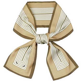 Women Striped Scarf Skinny Long Hair Ribbon Handbag Handle Wrap Neck Tie Scarves Neckerchief