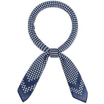 Women's Little Polka Dots Scarf Square Elegant Retro Bohemia Neckerchief Head Wrap Scarves
