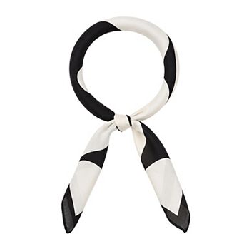 Women's Elegant Prints Scarf Square Silky Satin Headhand Head Wrap Professional Scarves