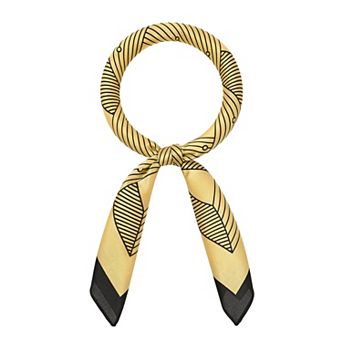 Women's Elegant Prints Scarf Square Silky Satin Headhand Head Wrap Professional Scarves