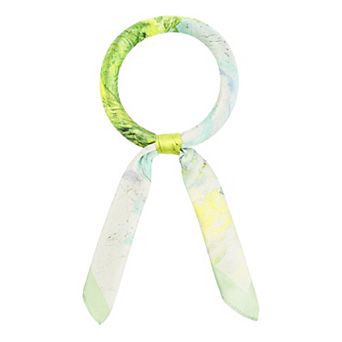 Women's Elegant Prints Scarf Square Silky Satin Headhand Head Wrap Professional Scarves