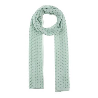 Women's Polka Dots Vintage Scarf Chiffon Long Lightweight Neckerchief Head Wrap for Travel