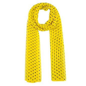Women's Polka Dots Vintage Scarf Chiffon Long Lightweight Neckerchief Head Wrap for Travel