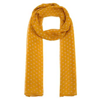 Women's Polka Dots Vintage Scarf Chiffon Long Lightweight Neckerchief Head Wrap for Travel