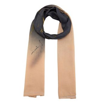Women's Tie-dye Gradient Scarf Chiffon Long Lightweight Head Wrap for Travel Holiday