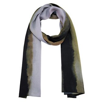 Women's Tie-dye Gradient Scarf Chiffon Long Lightweight Head Wrap for Travel Holiday