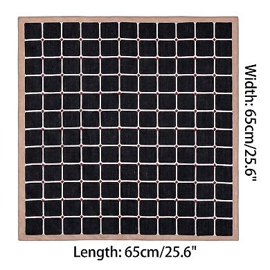 Women's Heart Plaid Printed Square Scarves Headband Headscarf Neckerchief