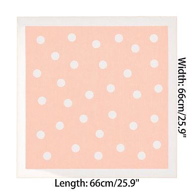 Women's Coin Pattern Scarf Square Lightweight Simple Neckerchief Head Wrap for Springtime