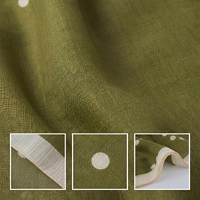Women's Round Pattern Scarf Square Lightweight Chiffon Fresh Style Neckerchief Bandanas