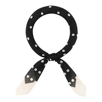 Women's Circular Arrangement Prints Scarf Pastoral Square Lightweight Neckerchief Head Wrap Bandanas