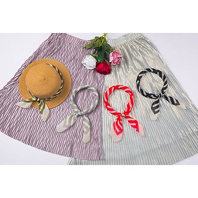 Women's Guardrail Prints Scarf Square Lightweight Spring Neckerchief Head Wrap Bandanas