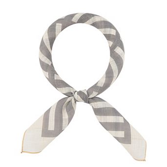 Women's Guardrail Prints Scarf Square Lightweight Spring Neckerchief Head Wrap Bandanas