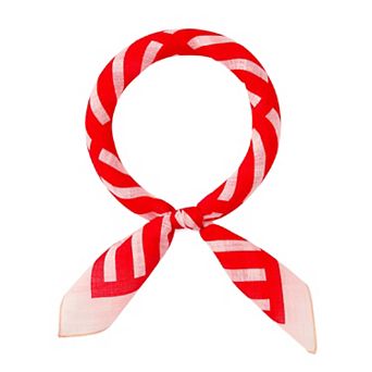 Women's Guardrail Prints Scarf Square Lightweight Spring Neckerchief Head Wrap Bandanas
