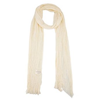 Women's Cotton Blend Crinkle Long Scarves Beach Shawl Wrap Hijab with Fringed Edges