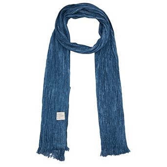 Women's Cotton Blend Crinkle Long Scarves Beach Shawl Wrap Hijab with Fringed Edges