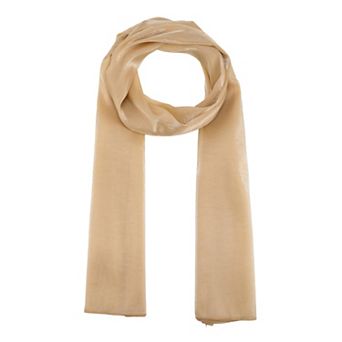 Women Organza Sparkly Metallic Long Scarves Semi-Sheer Lightweight Shiny Beach Shawl Wrap Hijab
