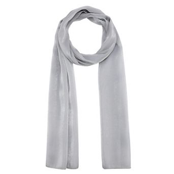 Women Organza Sparkly Metallic Long Scarves Semi-Sheer Lightweight Shiny Beach Shawl Wrap Hijab