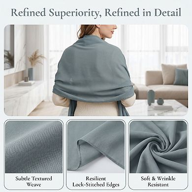 Women Solid Color Soft Cotton Blend Long Scarves Beach Shawl Wrap Hijab