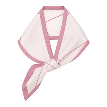 Women's Skinny Satin Silky Printed Scarves Easy Pull-Through Narrow Long Neckerchief Scarf