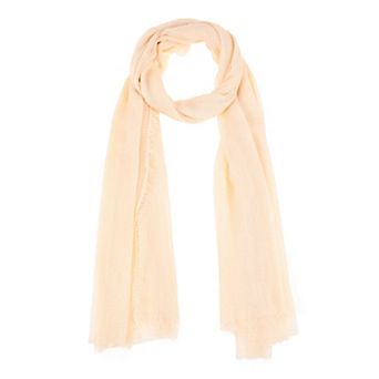 Cotton Blend Crinkle Long Scarves Beach Shawl Wrap Hijab with Fringed Edges for Women