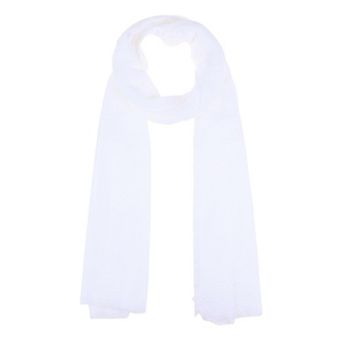 Cotton Blend Crinkle Long Scarves Beach Shawl Wrap Hijab with Fringed Edges for Women