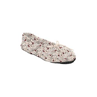 Dreams & Co. Plus Size Knit Ballerina Slipper