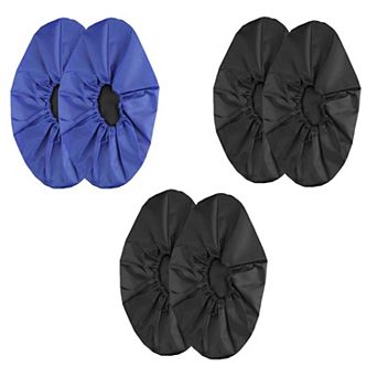 3 Pair Reusable Waterproof Shoe Covers with Non Slip Soles