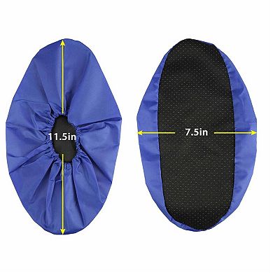 3 Pair Reusable Waterproof Shoe Covers with Non Slip Soles