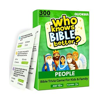 QUOKKA Bible and Generations Trivia Card Games for Family, Sunday School and Homeschool
