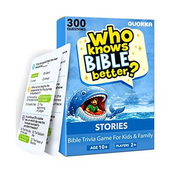 QUOKKA Bible and Generations Trivia Card Games for Family, Sunday School and Homeschool