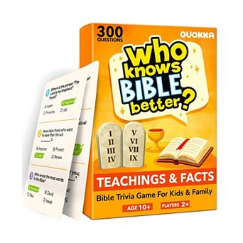QUOKKA Bible and Generations Trivia Card Games for Family, Sunday School and Homeschool