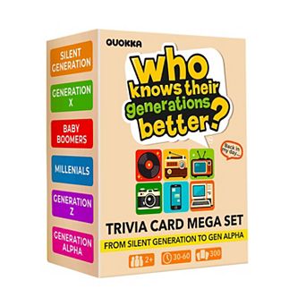 QUOKKA Bible and Generations Trivia Card Games for Family, Sunday School and Homeschool