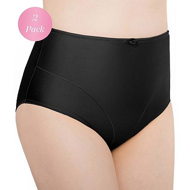 Exquisite Form Control Top Basic Slimming Body Shaper Panties, Medium Control, 2-Pack - 51070402