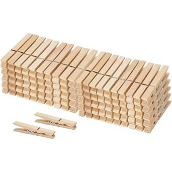 100 Pack of Wooden Clothespins