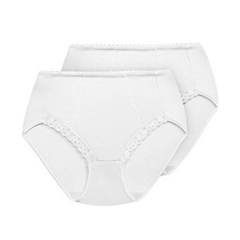 Exquisite Form Control Top Slimming Body Shaper Panties, Medium Control, Lace, 2-Pack - 51070261