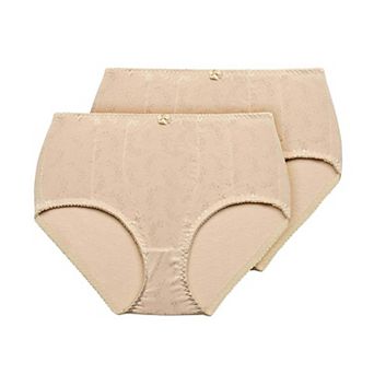 Exquisite Form Floral Jacquard Slimming Body Shaper Panties, Medium Control, 2-Pack - 51070557XA