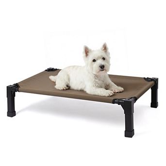 Elevated Cooling Dog Bed,Steel-Framed and Non-Slip Feet, Raised Dog Bed with Waterproof Teslin Mesh