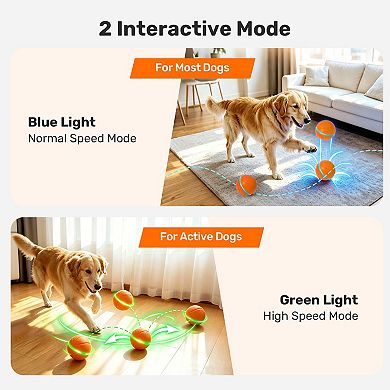 Smart Bounce Motion Activated 2 Mode Interactive Dog Toy