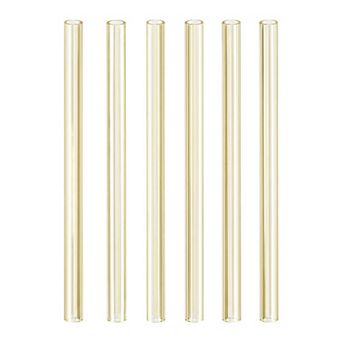 6 pc Plastic Solid Color Straws, Long Drinking Straws for 40 oz Tumbler, Dishwasher Safe Straws