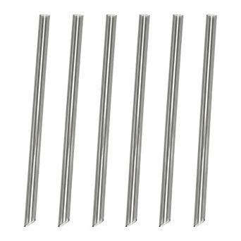 6 pc Plastic Solid Color Straws, Long Drinking Straws for 40 oz Tumbler, Dishwasher Safe Straws
