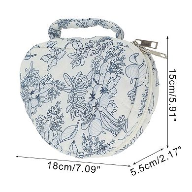 1Pc Heart-shaped Print Bag for Travel