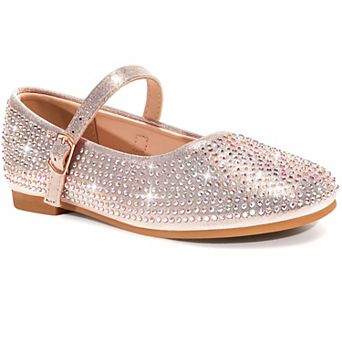 HOMEHOT Girl Dress Shoes Little Big Girl Mary Jane Flats