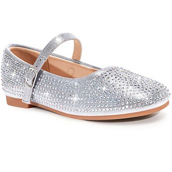 HOMEHOT Girl Dress Shoes Little Big Girl Mary Jane Flats