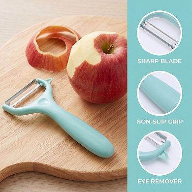 Plastic Vegetable Peeler, Durable Potato Peeler with Ergonomic Handle for Kitchen