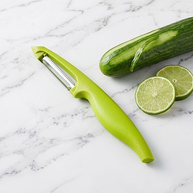 Plastic Vegetable Peeler with Comfortable Ergonomic Handle - Durable Tool for Kitchen Use