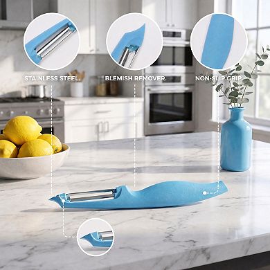 Plastic Vegetable Peeler with Ergonomic Handle - Durable Tool for Peeling Potatoes