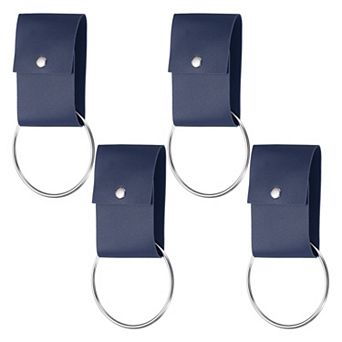 4 pc Towel Ring Holder with Loop, Kitchen Bathroom Dish Towels Holder Leather Oven Door Hanger